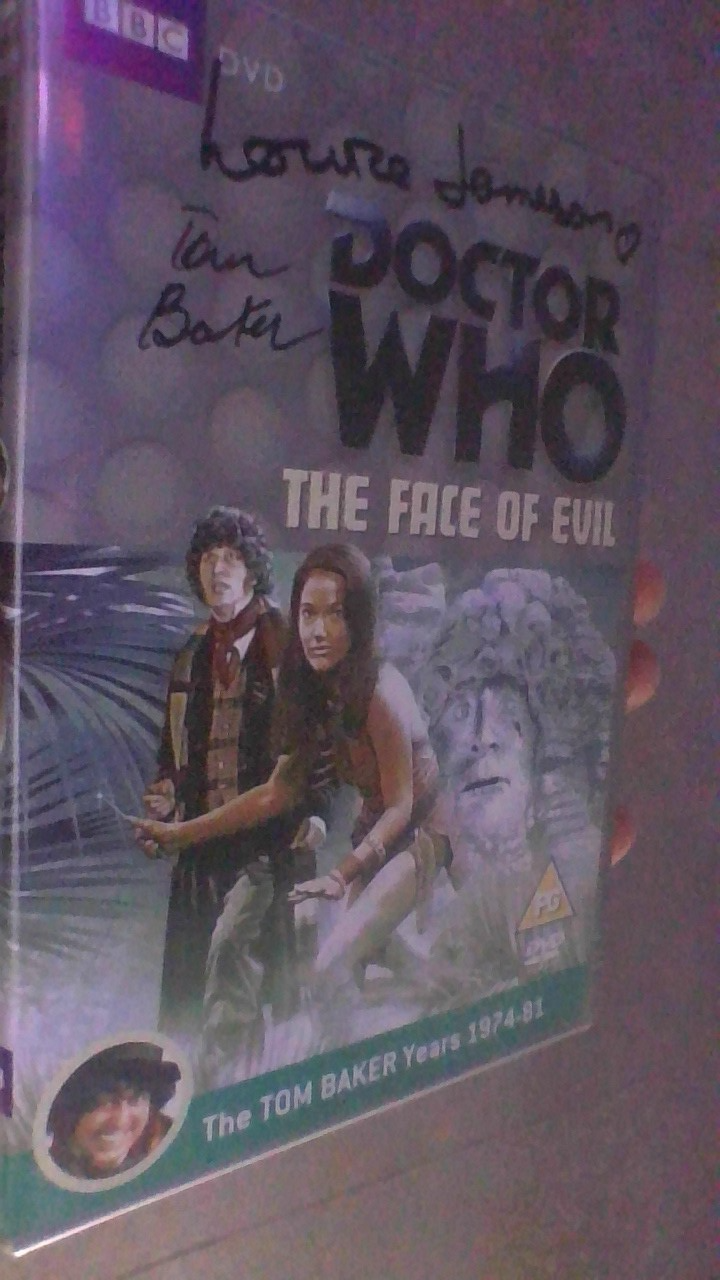 Doctor Who:  The Face of Evil  DVD  signed autograph TOM BAKER & LOUISE JAMESON