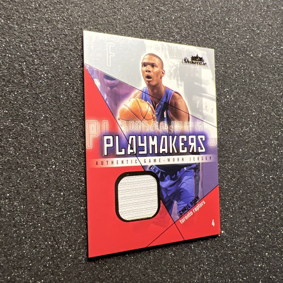 2004-05 Fleer Showcase CHRIS BOSH #PM-CB Playmakers JERSEY GOLD 026/100 RAPTORS - Image 2 of 4