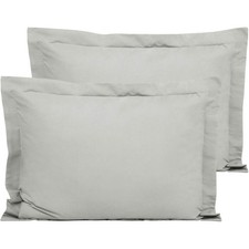 FLXXIE Microfiber Queen Pillow Shams Set of 2 - Fade, Wrinkle, Shrink Resistant