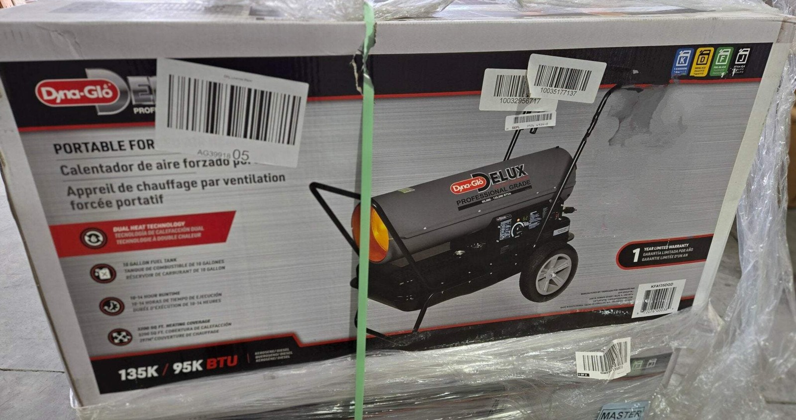 135k Btu Kfa135dgd Multi Fuel Forced Air Professional Grad