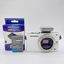 Excellent OLYMPUS PEN Lite E-PL3 Mirrorless Digital Camera Body White from JAPAN