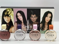 CHER Decades Perfume EDP Collection Set UNISEX 60's 70's 80's 90's NIB 4pc SET