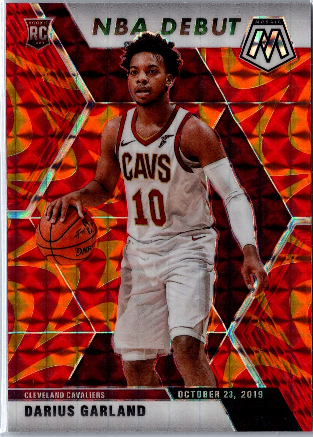2019-20 Panini Mosaic #262 Darius Garland Reactive Orange