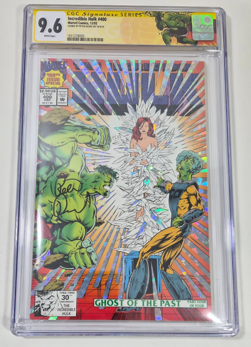 INCREDIBLE HULK #400 CGC 9.6 NM+ SS SIGNED PETER DAVID Custom