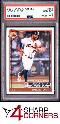 2021 TOPPS ARCHIVES #186 JOSE ALTUVE POP 3 PSA 10