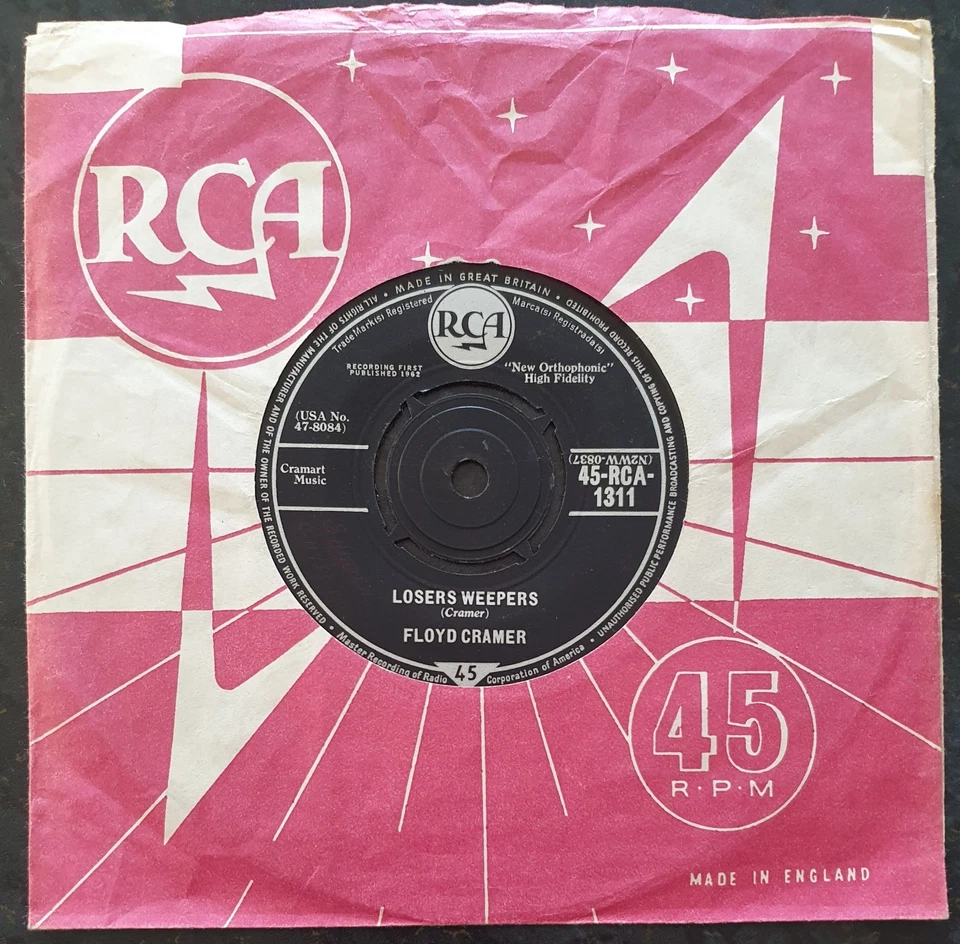 FLOYD CRAMER - Swing Low/Losers Weepers - RCA - RCA 1311 - VG+ - Image 2 of 2