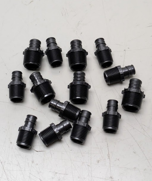 Pack of 14 Apollo 1/2" Poly-Alloy PEX-A Expansion Barb x 1/2" MNPT Male Adapter
