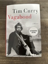 Tim Curry SIGNED Vagabond Memoir ROCKY HORROR 1st Edition Autographed Book 📕