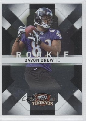 2009 Donruss Threads Rookie 653/999 Davon Drew #134 Rookie RC 0n4