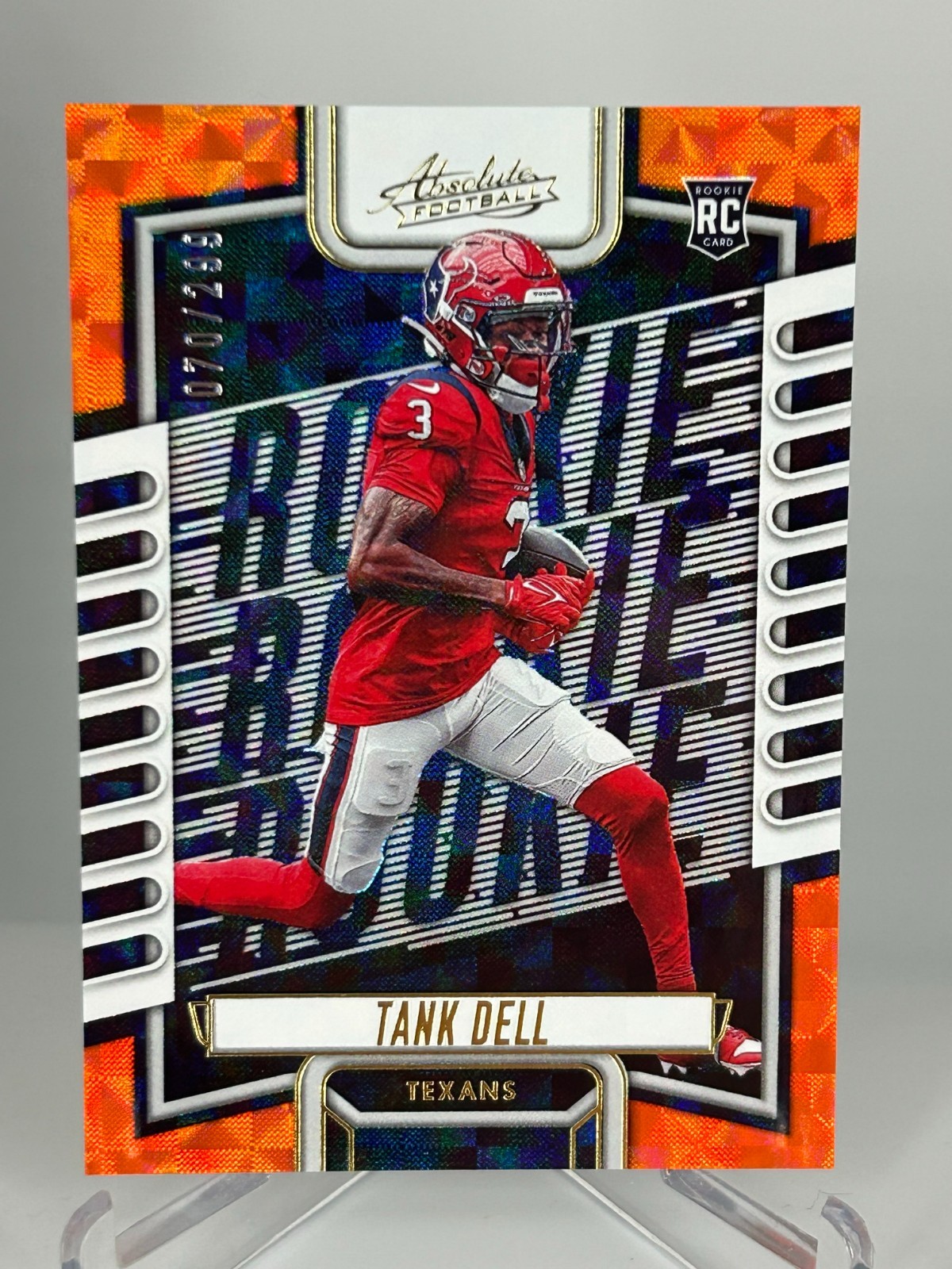 2023 Absolute - Rookie Tank Dell #124 Orange Mosaic /299 (RC)