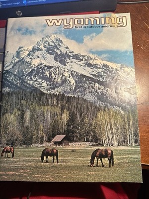 Vintage/Undated Wyoming Travel Booklet.  Minor Wear (staining) On Front Cover