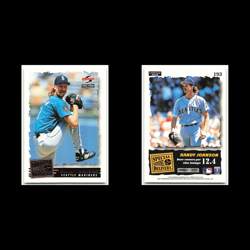 Randy Johnson #193 1995 Score Summit Seattle Mariners Baseball Card MLB NM - Image 3 of 3