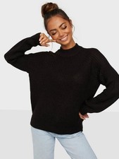 Image of vero moda womens blouse black high neck vmlea long sleeve size s free pp