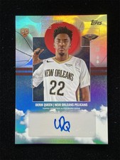 2025-26 Topps Flagship Derik Queen Contemporary Marks Rainbow Foil RC Auto