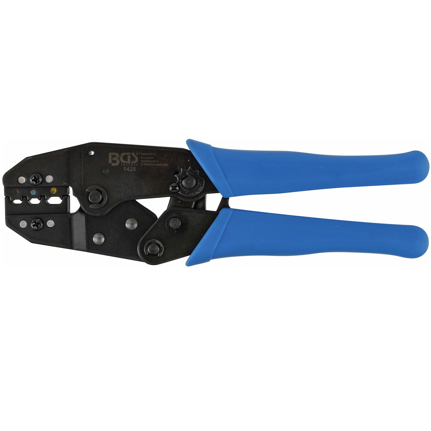 Pince à sertir BGS Technic à crémaillère pour câblage auto 6mm2