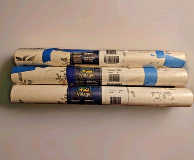  Prepasted Vinyl Victorian Botanical Faux Aged New VGT Wallpaper 3 Double Rolls