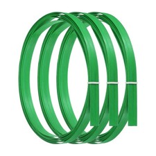 3pcs Bamboo Strips for Weaving 7/16" x 10 Ft Wicker Rattan Cane Reed, Green