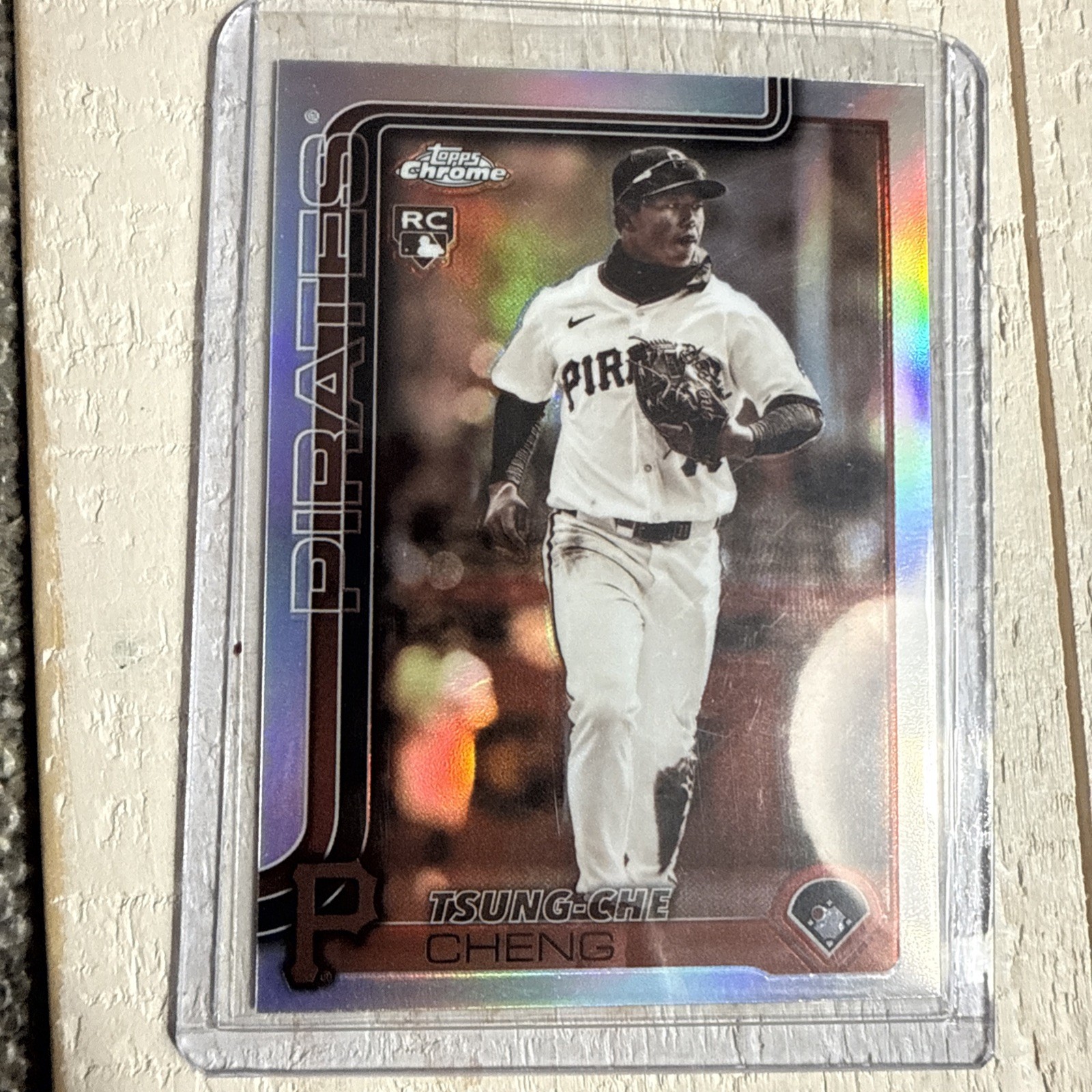 2025 Topps Chrome Update Tsung-Che Cheng RC Rookie Sepia Refractor #USC74