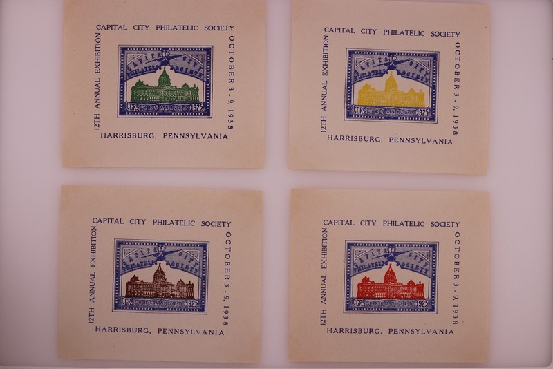 1936 Capital City Phil Soc Harrisburg PA 14th Ann Exh Set Philatelic Souvenir