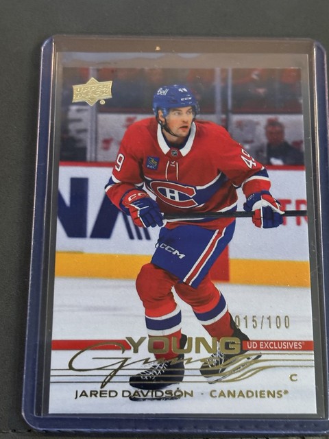 2025-26  UD Extended UD EXclusives Young Guns Jared Davidson canadiens