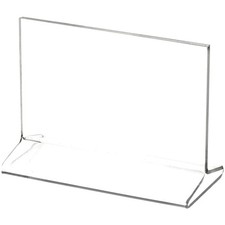 Plymor Clear Acrylic Sign Display / Literature Holder (Top-Load), 5" W x 3" H
