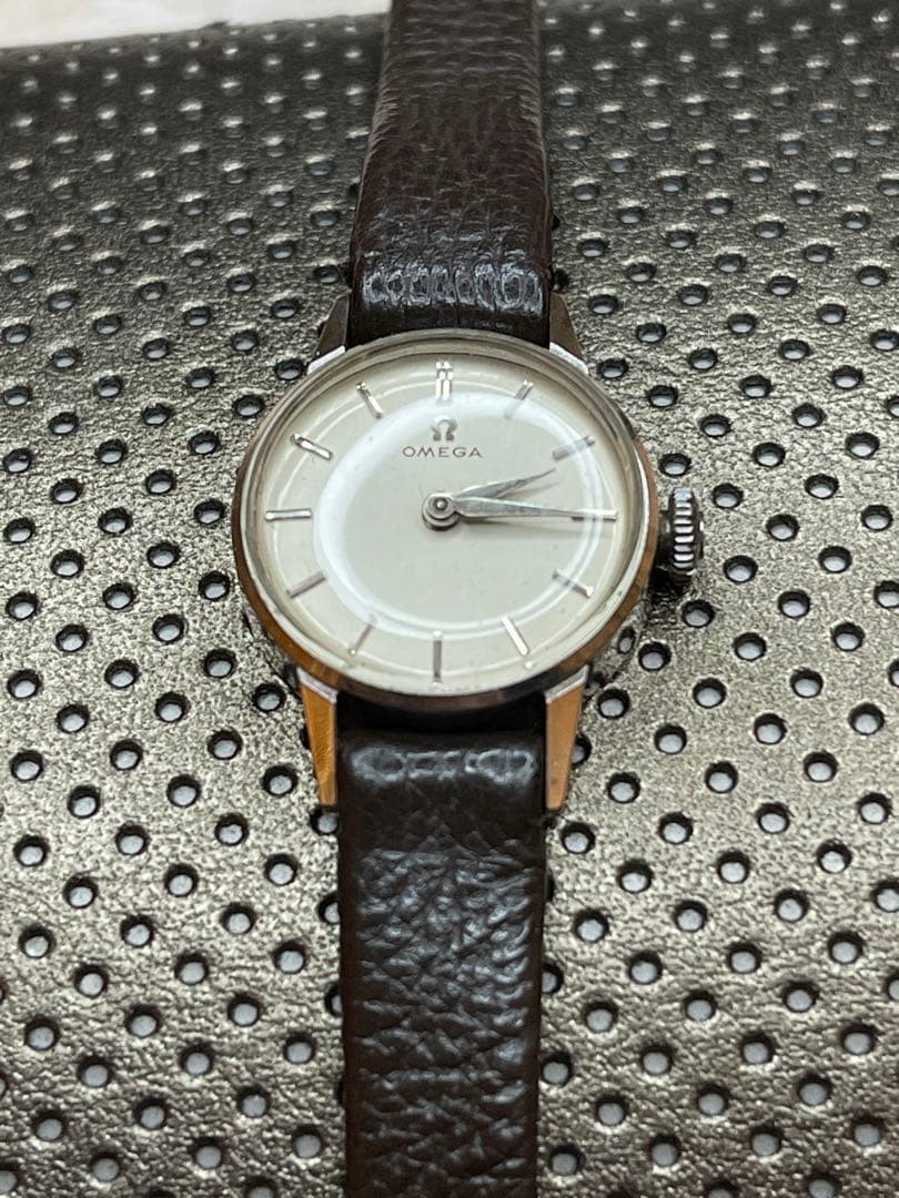 OMEGA Acierinox Manual Wind Watch Silver Vintage Ladies Working Antique