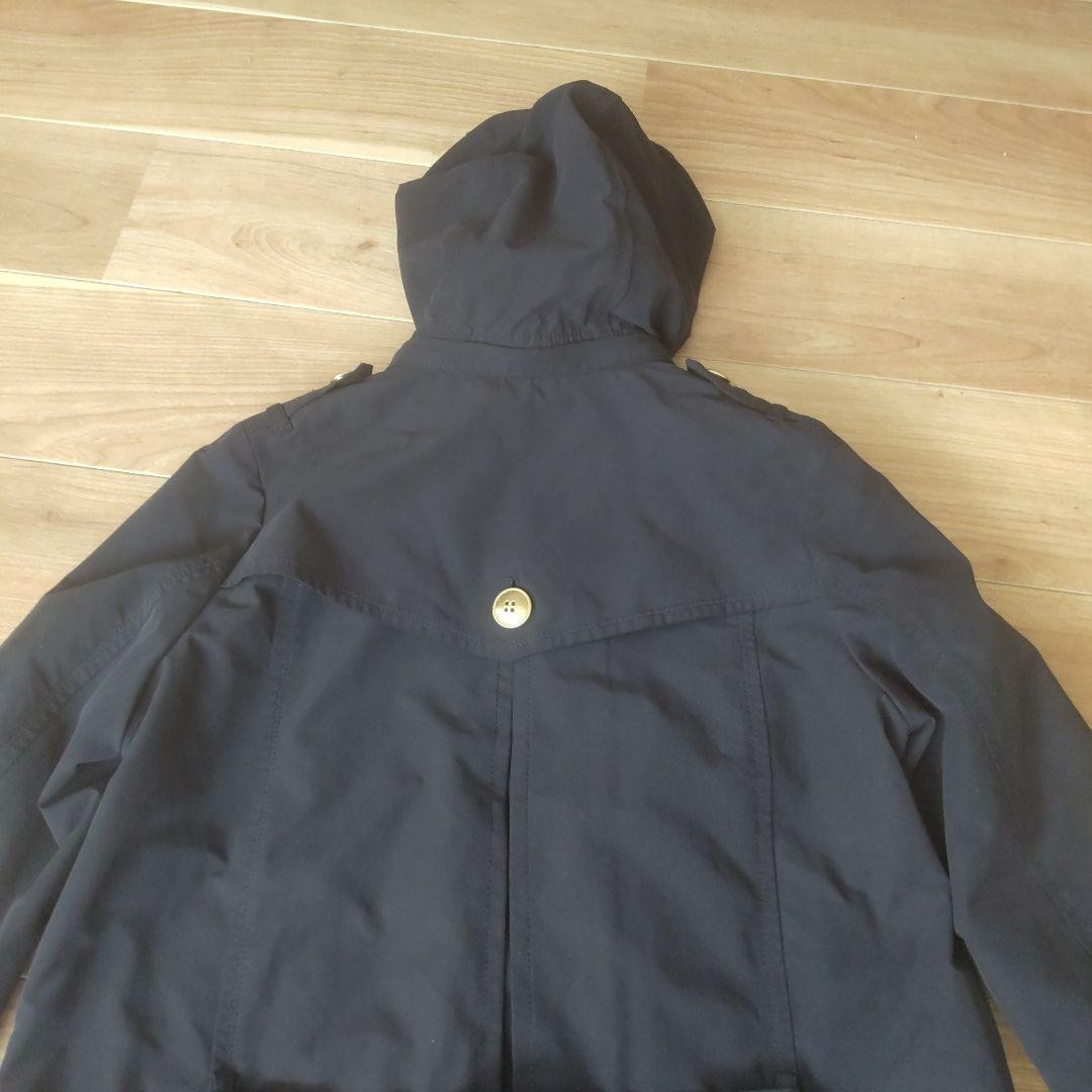 Burberry Blue Label Trench Coat Navy Blue With Check Pattern Size 38 For Women thumbnail 22