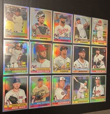 2025 Topps Heritage LOT x15 Base Card Chrome Variation Refractors SP NO DUPES