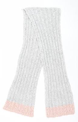 Hollister Damen grau rosa Strick Infinity Schal weich Winter Snood