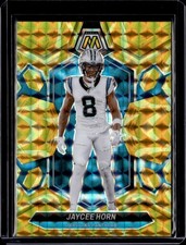 2024 Panini Mosaic #35 Jaycee Horn Mosaic Reactive Yellow