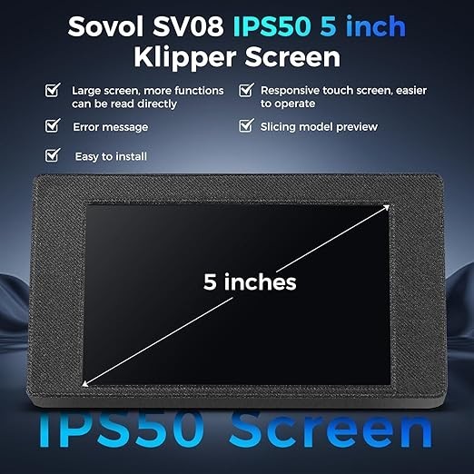 Sovol 5" IPS Touch Screen Klipper Firmware Pre-Installed SV06 Plus 3D Printer