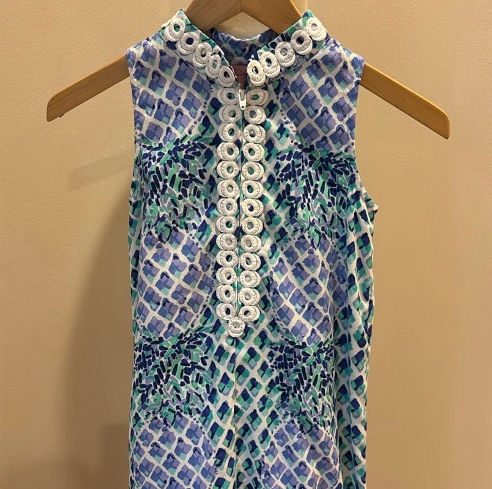 Lilly Pulitzer Novo com etiquetas Meninas Mini Jane Maxi Toe no Tamanho 8 - Imagem 3 de 4