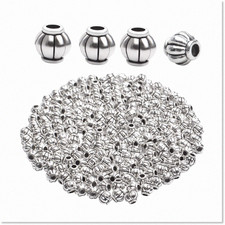 200 Tibetan Antique Silver Spacer Beads 4x4.5mm