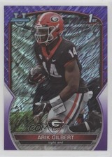 2022 Bowman U Chrome Purple Shimmer Refractor Arik Gilbert #54 j3c