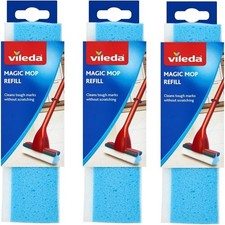 Image of Vileda New Magic Mop Sponge Refill 3 Action Sponge Heads pack of 3