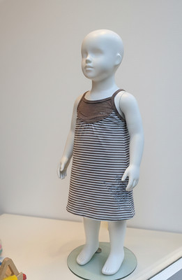 Mexx Kinder Mädchen Kleid 86 Baby Baumwolle gestreift sehr gut