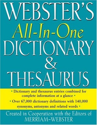 Websters All-in-One Dictionar - VERY GOOD