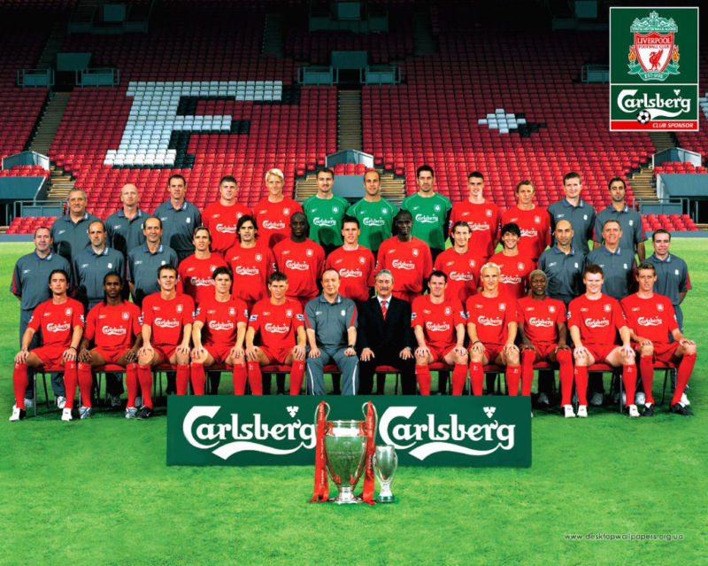 Liverpool 2005 UEFA Champs - 8x10 Entire Team Photo | eBay