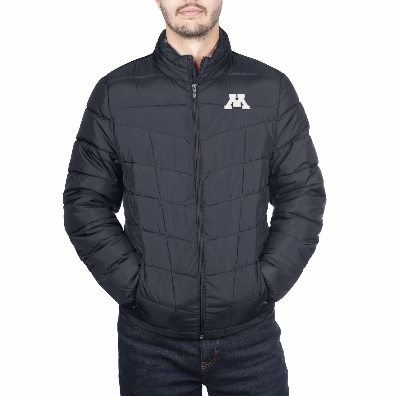 Veste tampon suprême pour homme Spyder Minnesota Golden Gophers Gameday noire 2XL
