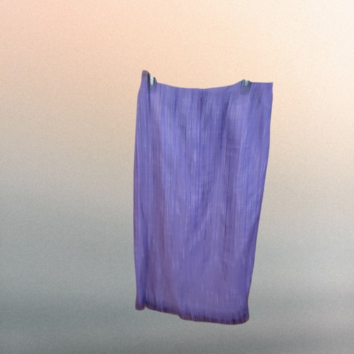 Sag Harbor Skirt 16 Purple Plaid Midi Pencil Fringe - Picture 4 of 5