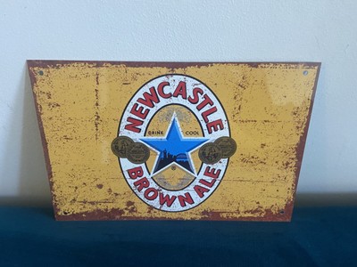 Newcastle Brown Ale Pub Bar wasserdicht Vintage Retro Blechschild 30 cm x 20 cm