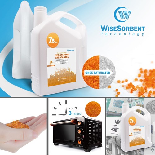Absorbedores de humedad desecantes reutilizables de gel de sílice (naranja a blanco) - Imagen 19 de 43