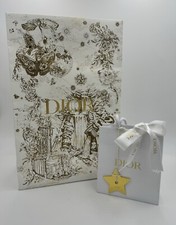 Dior 2 Shopping Gift Bags w/ 1 Star Gold Bauble Paris Flagship Exclusive Charm