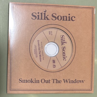 Silk Sonic Smokin Out The Window 1 track CD single Bruno Mars Anderson Paak