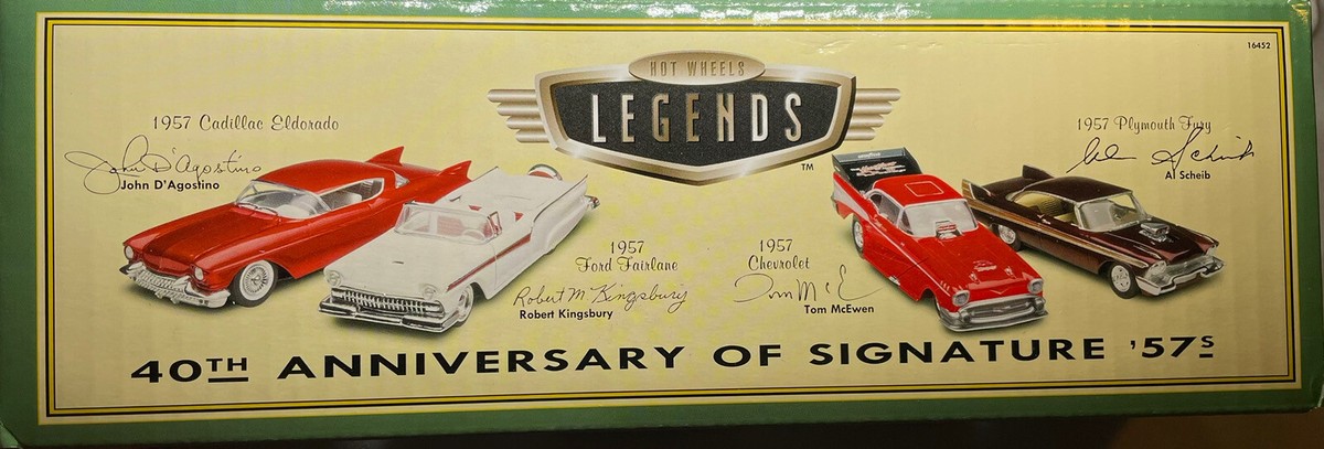 ミニカー Hot Wheels Legends 40th Anniversary Set HOT WHEELS LEGENDS 40th Anniversary of Signature '57s 4-Car Set | eBay