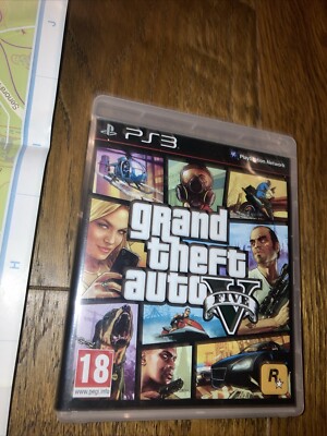 ps3 gta 5 komplett mit Karte Rockstar Pegi Grand Theft Auto Playstation Online