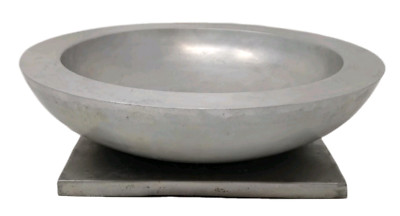 Michael Graves Large Silver Metal Pedestal Bowl Centerpiece Fruit Art Deco MCM