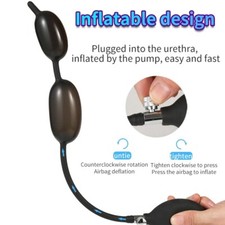 Silicone Inflatable Urethral Dilators Penis Plug Pump Male Male Sounds Dilator