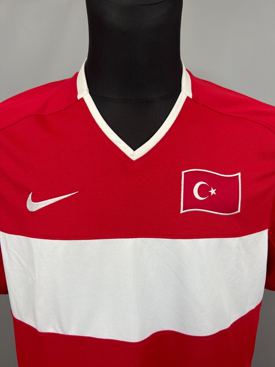 TURKEY 2008 2009 HOME SHIRT FOOTBALL SOCCER JERSEY NIKE TURKEY 2008 2009 HOME SHIRT FOOTBALL SOCCER JERSEY NIKE