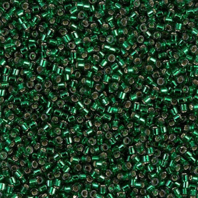 Miyuki Delica beads DB0148 silverlined emerald 5 gramm